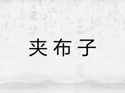 夹布子 夹布子