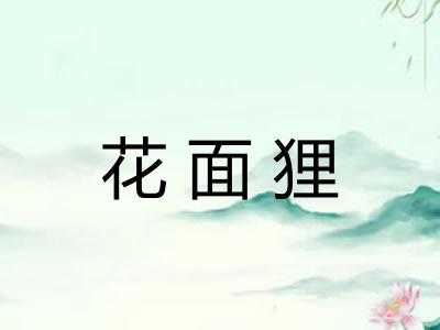 花面狸 花面狸