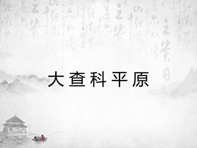 大查科平原 大查科平原