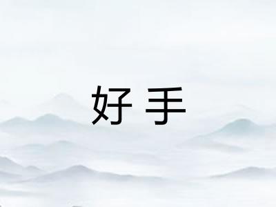 好手 好手