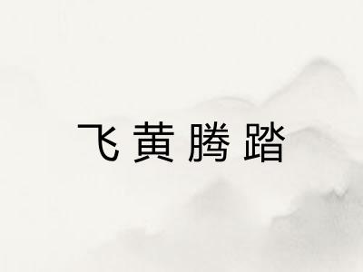 飞黄腾踏 飞黄腾踏