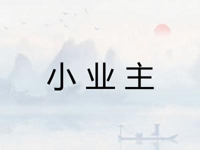 小业主 小业主