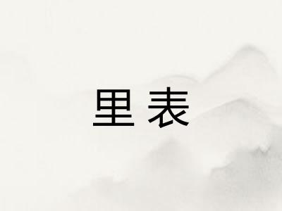 里表