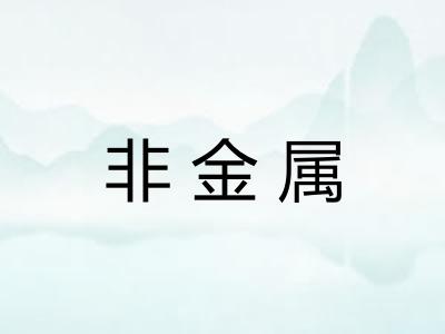 非金属 非金属