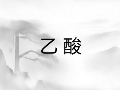 乙酸 乙酸