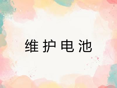 维护电池 维护电池