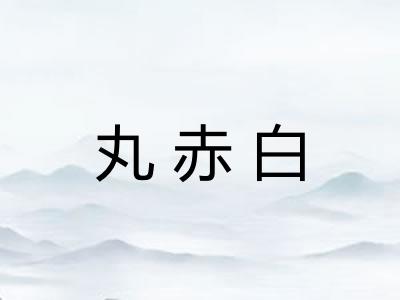 丸赤白 丸赤白