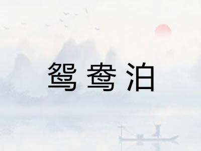 鸳鸯泊 鸳鸯泊