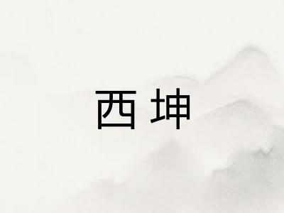 西坤