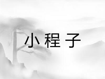 小程子 小程子