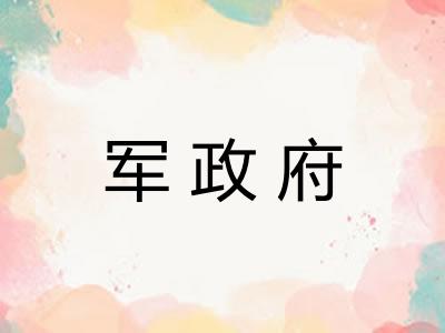 军政府 军政府