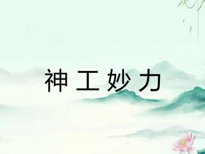 神工妙力