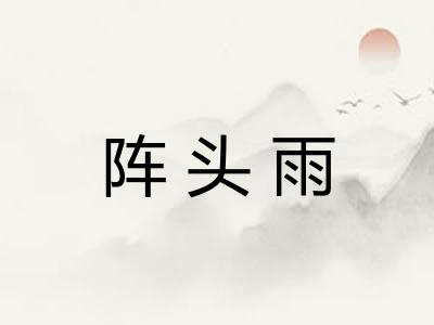 阵头雨 阵头雨