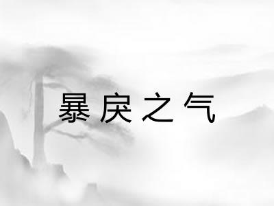 暴戾之气 暴戾之气