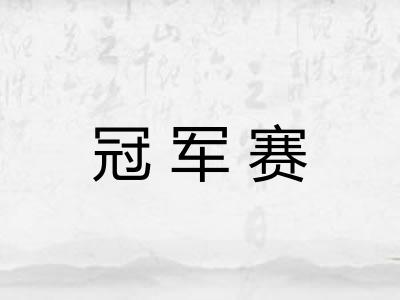 冠军赛 冠军赛