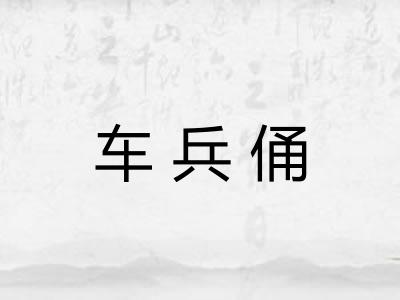 车兵俑 车兵俑