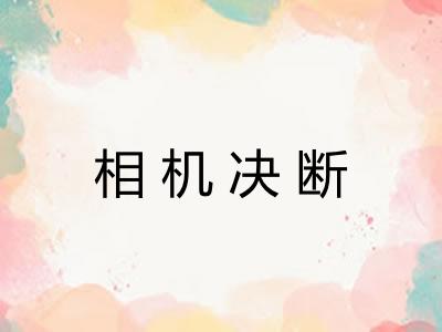 相机决断