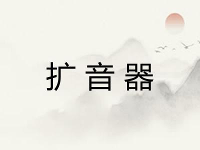 扩音器 扩音器