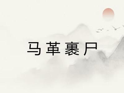 马革裹尸 马革裹尸