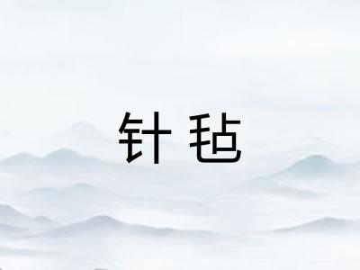 针毡 针毡