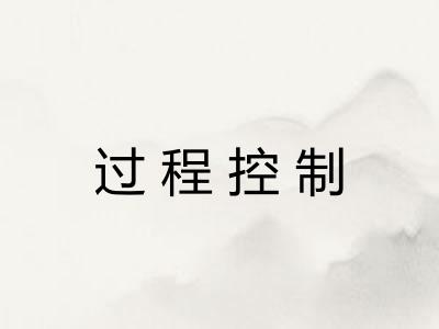 过程控制 过程控制