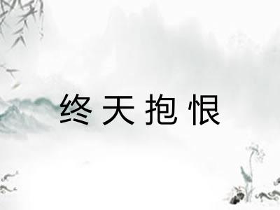 终天抱恨 终天抱恨