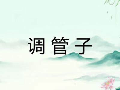 调管子 调管子