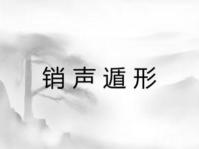 销声遁形 销声遁形