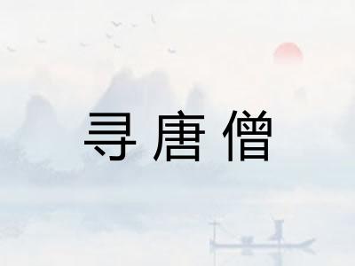寻唐僧
