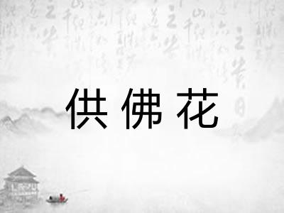供佛花 供佛花