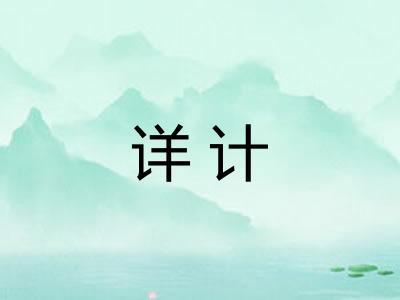 详计