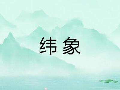 纬象 纬象