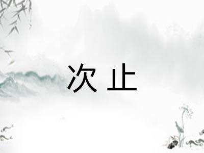 次止
