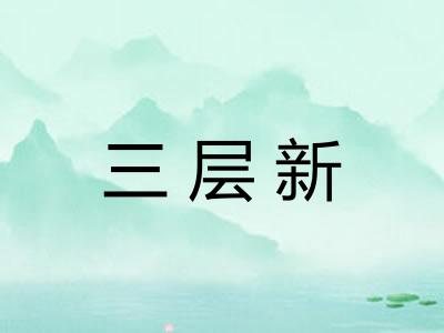 三层新