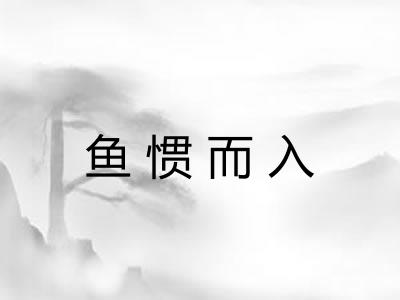 鱼惯而入