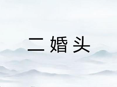 二婚头