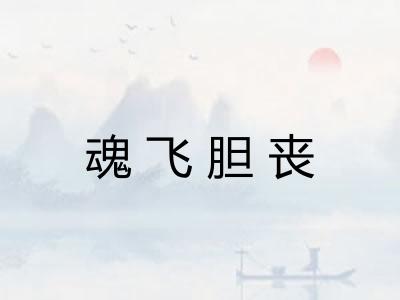 魂飞胆丧 魂飞胆丧