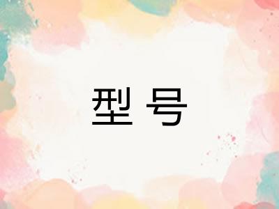 型号 型号