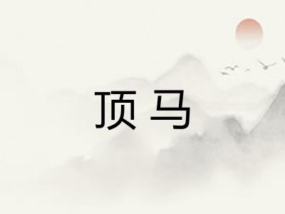 顶马 顶马