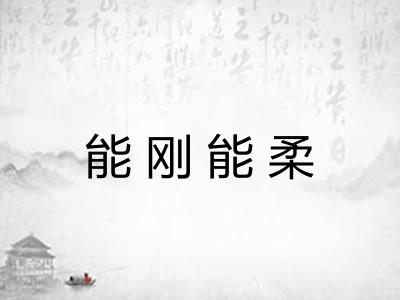 能刚能柔 能刚能柔