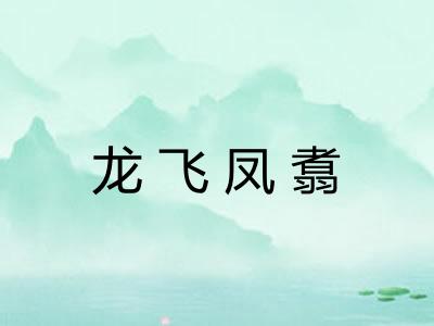 龙飞凤翥
