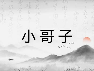 小哥子
