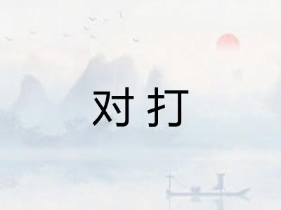 对打 对打