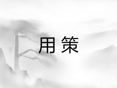 用策 用策