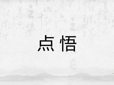 点悟 点悟