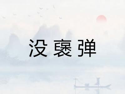 没襃弹