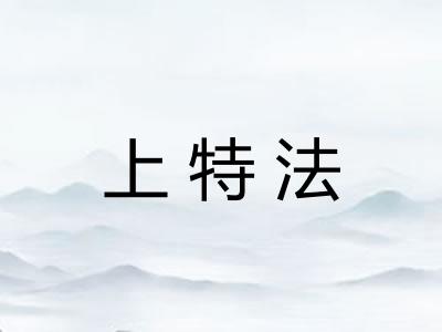上特法 上特法