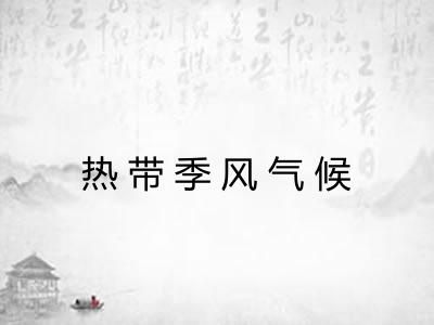 热带季风气候 热带季风气候