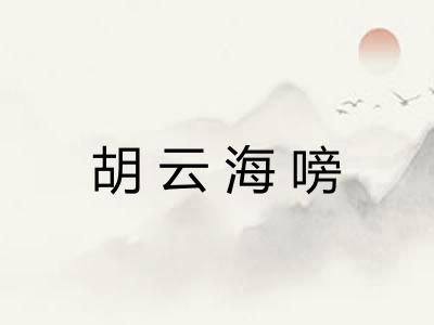 胡云海嗙 胡云海嗙
