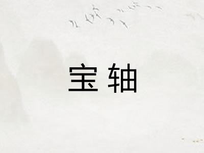 宝轴 宝轴